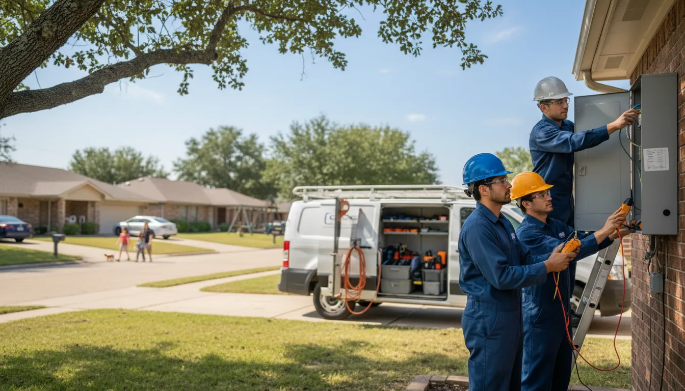 Certified electrician providing emergency electrical services in Morrow, AR